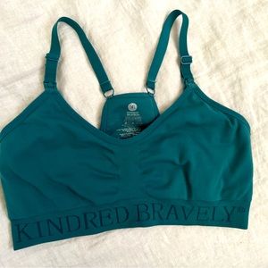 Kindred Bravely Sublime® Hands-Free Pumping & Nursing Sports Bra | Teal - MEDIUM